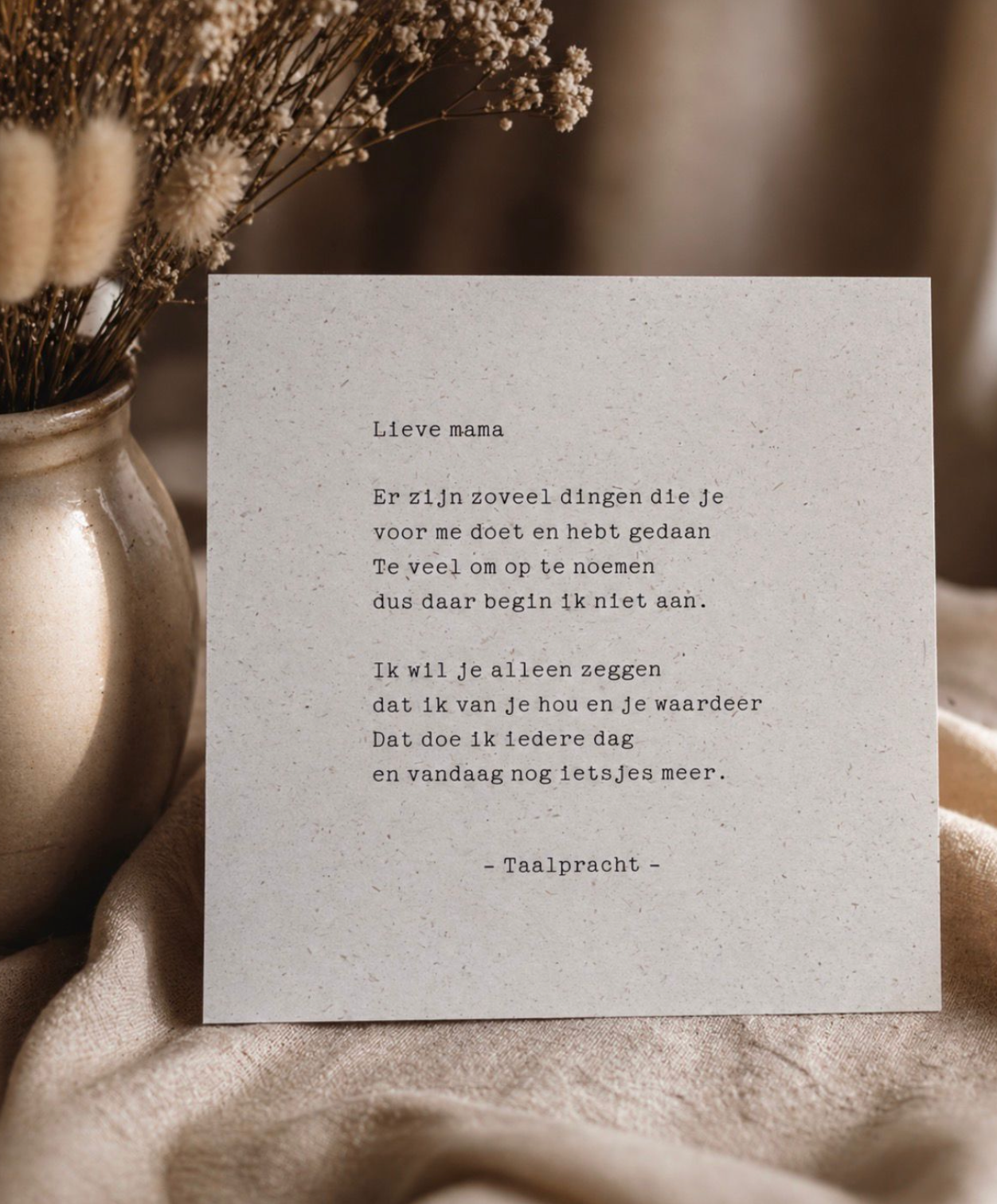 Taalpracht - Moederdag kaartje - Lieve Mama